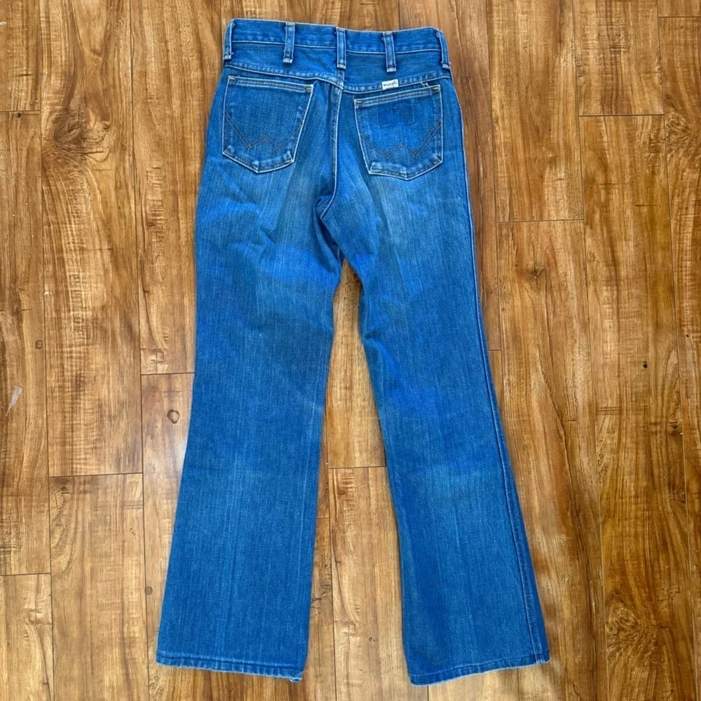 WRANGLER Womens Vintage Classic Blue Bootcut Western Jeans Size 4 - Picture 9 of 13